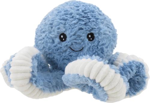 Plush octopus dog toy with squeaker